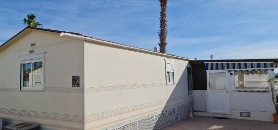 Outside of the home : 2 bed, 1 bath mobile home for sale in Las Rosas