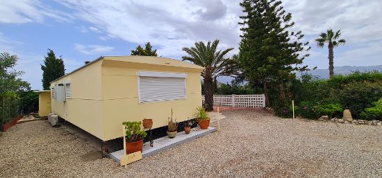 Outside of the home : 1 bed, 2 bath mobile home for sale in Las Acacias