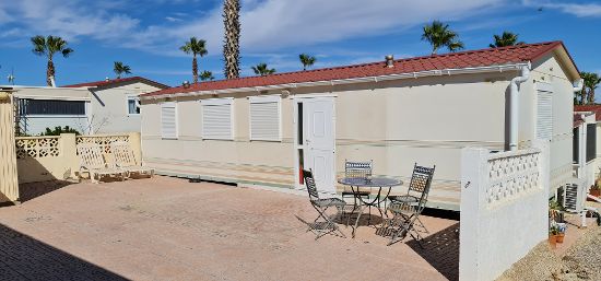 Outside of the home : 2 bed, 1 bath mobile home for sale in Las Rosas